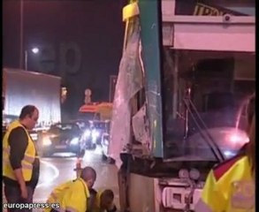 Seis heridos al descarrilar un tranvía