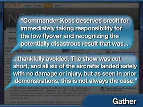 Blue Angels' Commanding Officer Steps Down After Close Call