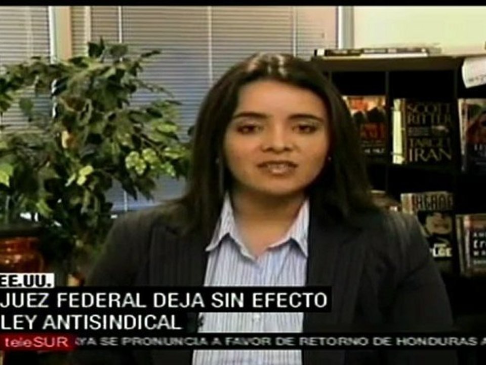 Sin efecto ley antisindical en EE.UU.
