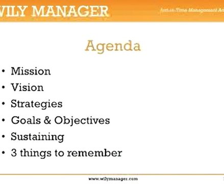 Mission, Vision & Goals: A How To Guide for Busy Managers