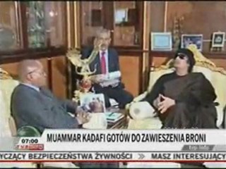 Kadafi gotowy zawiesić broń