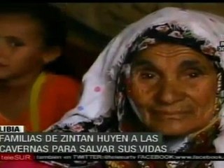 Familias libias huyen a las cavernas para salvar sus vidas