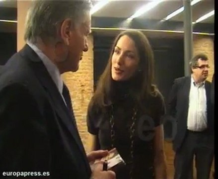 Telma Ortiz en la presentación de un libro
