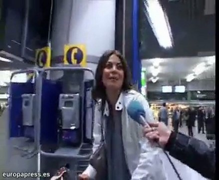 Maria Jose Suarez, vergonzosa con la prensa