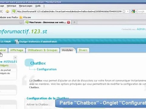Forum gratuit : Installer un Chatbox sur votre forum Forumactif