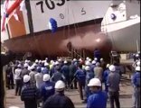 Milli savaş gemisi 'TCSG Umut' törenle denize indirildi