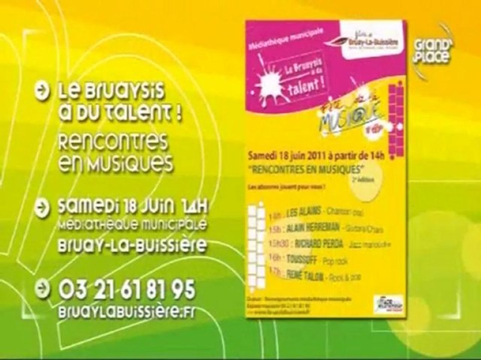 [31-05-2011] Wéo - Adeline Boldoduck présente Rencontres en musiques @ médiathèque de Bruay-la Buissière, le 18 juin 2011