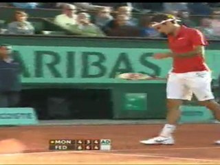 Federer × Monfils from 2-1 set 3 part 5