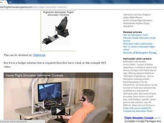 Helicopter flight simulator game