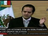 México anuncia debilitamiento de grupos delictivos