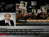 Uruguay: Nuevo revés para juicios sobre dictadura