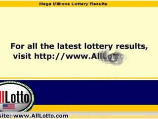Mega Millions Lottery Drawing Results for May 31, 2011