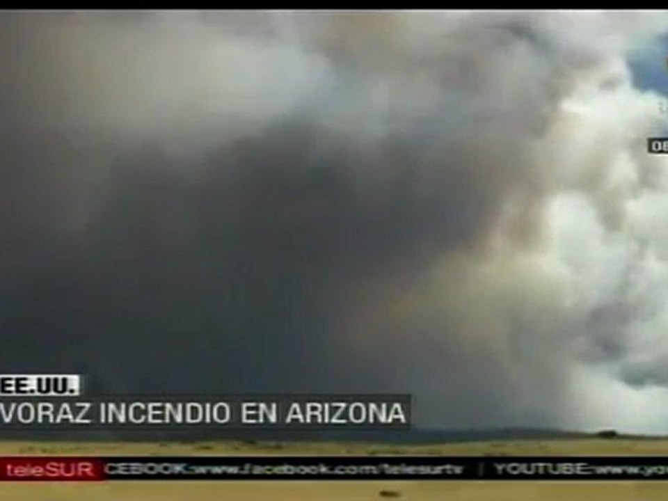 Voraz incendio en Arizona