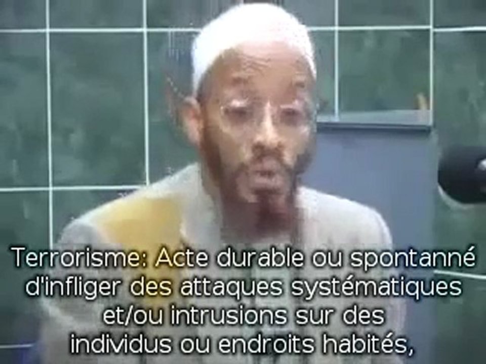 Définition du mot Terrorisme par Khalid Yassin partie 1