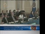 Honduras regresa a la OEA