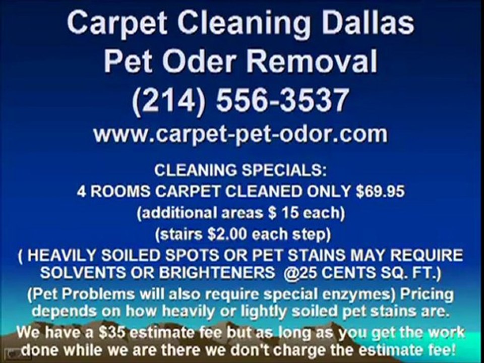 Dallas tx pet odor carpet cleaning For Your House And The En