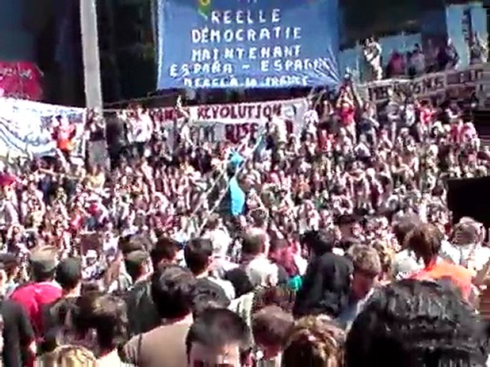 "Les indignés " le 29 Mai à Paris 15h55 (2011) pour une "Prise de la Bastille" par Démocratie réelle maintenant !