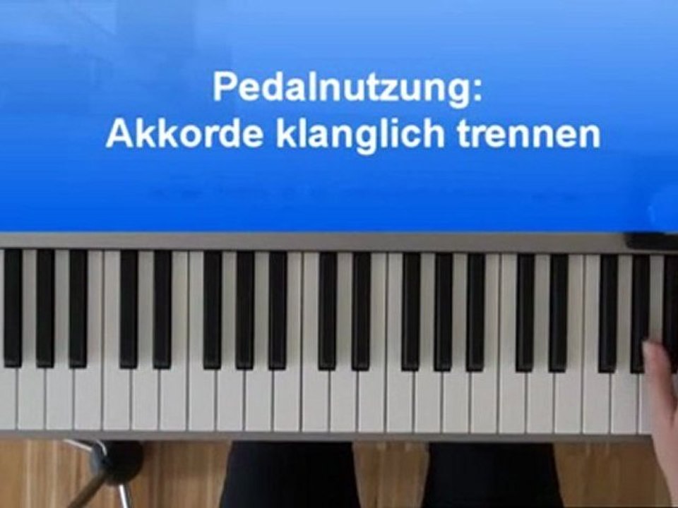 Pedal nutzen beim Klavierspielen