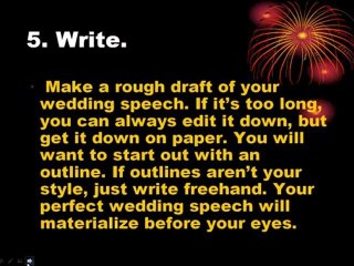 5 Top Tips for Writing Wedding Speeches
