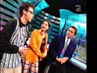 Aleksandra Bechtel und Mathias Opdenhövel als Viva-DJ bei Hautnah