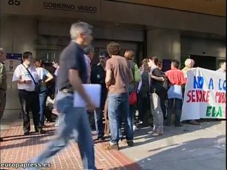 Huelga en el sector público de Euskadi
