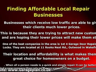 Garage Door Repairs in Wakefield