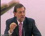 Rajoy critica falta de acuerdo en materia laboral