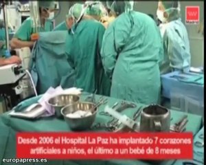 Download Video: Un corazón artificial a un bebé de ocho meses