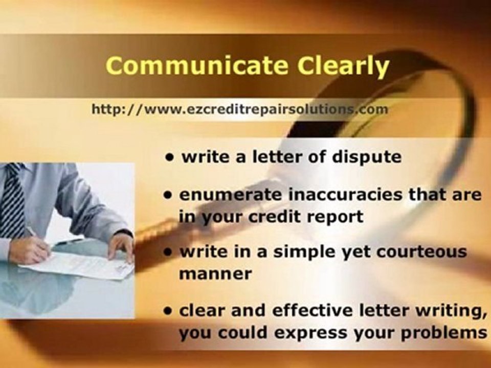 Credit Repair - Tips on How you can Dispute the Errors in your Credit Report