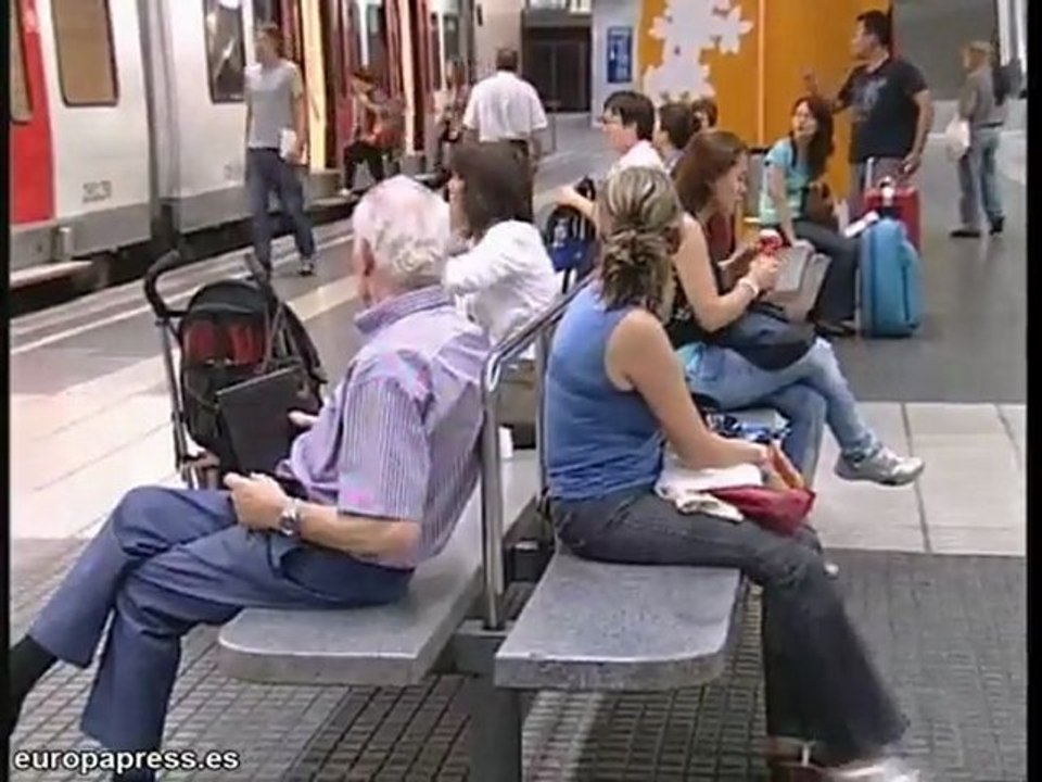 Los trabajadores de Renfe en huelga