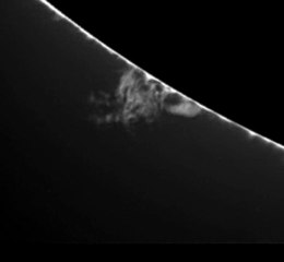 Protubérance solaire du 1er mai 2011