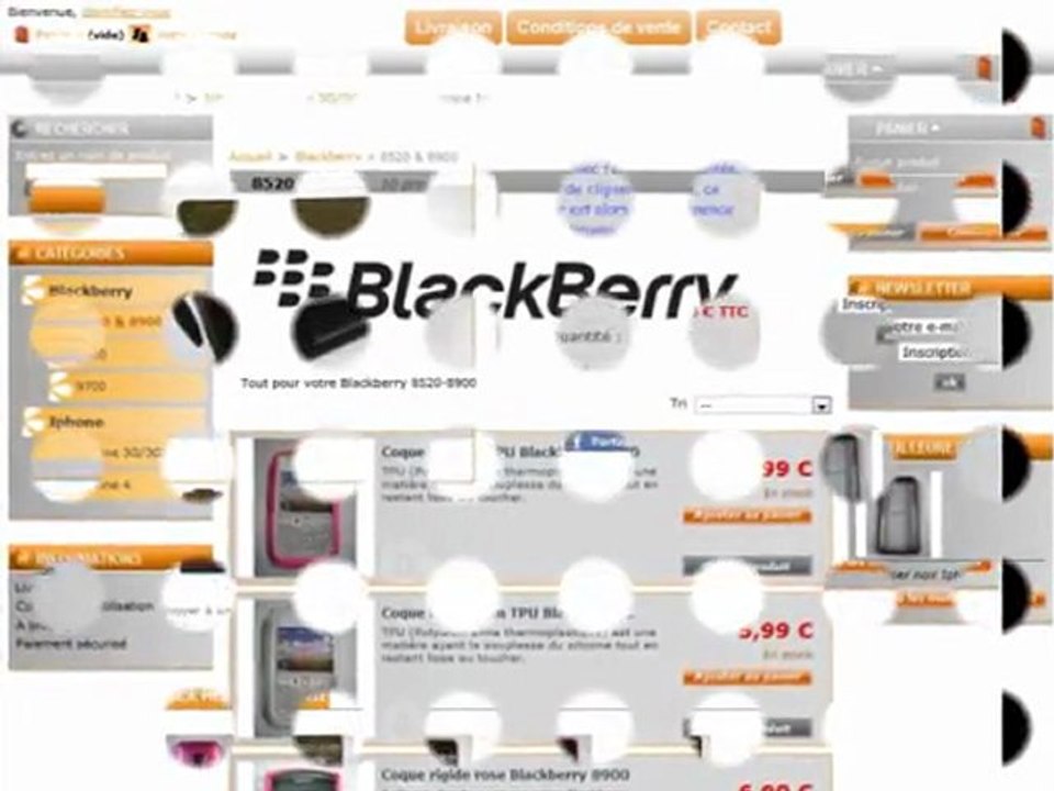 Apple Iphone et Blackberry accessoires