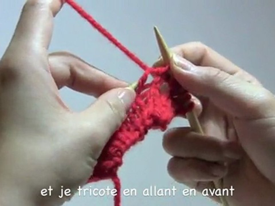 De fil en aiguille 19 - Augmentation de 3 mailles sur 1 maille '2