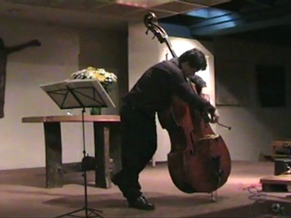 HAENDEL Sarabande en re contrebasse solo