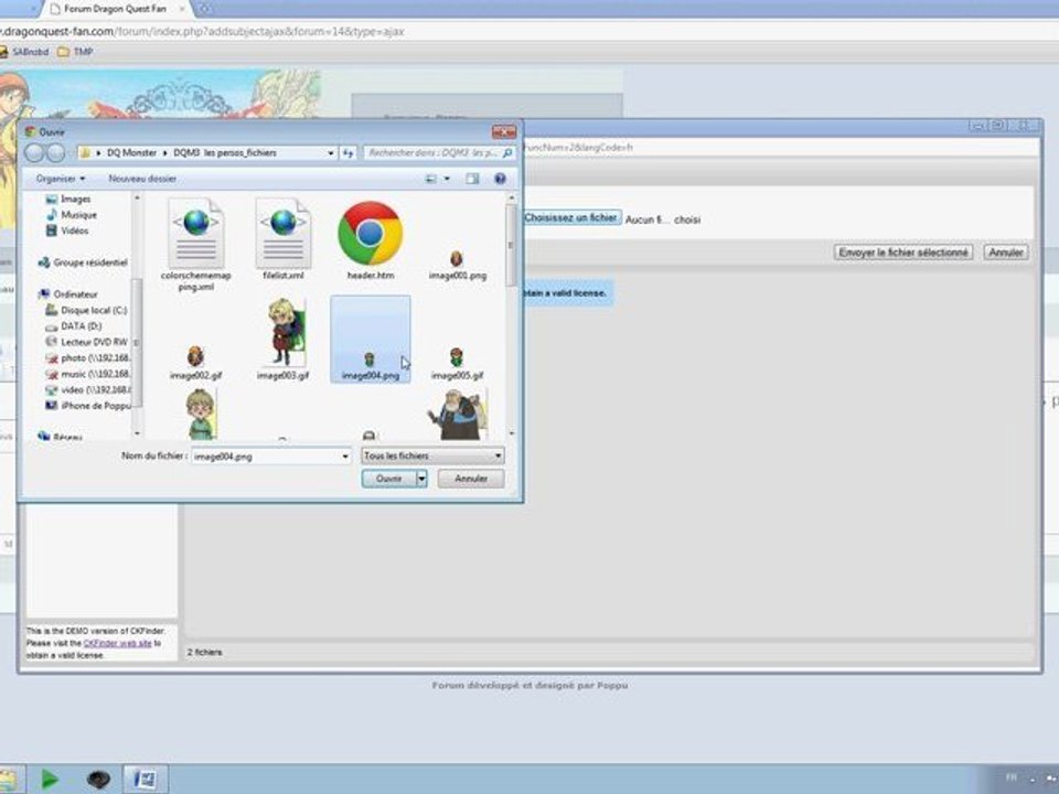 Dragon Quest Fan: Utilisation de l'éditeur avancé