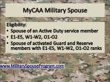 MyCAA Military Spouses