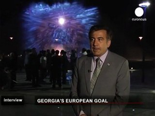 Mikhail Saakashvili : "la Géorgie aura une transition...