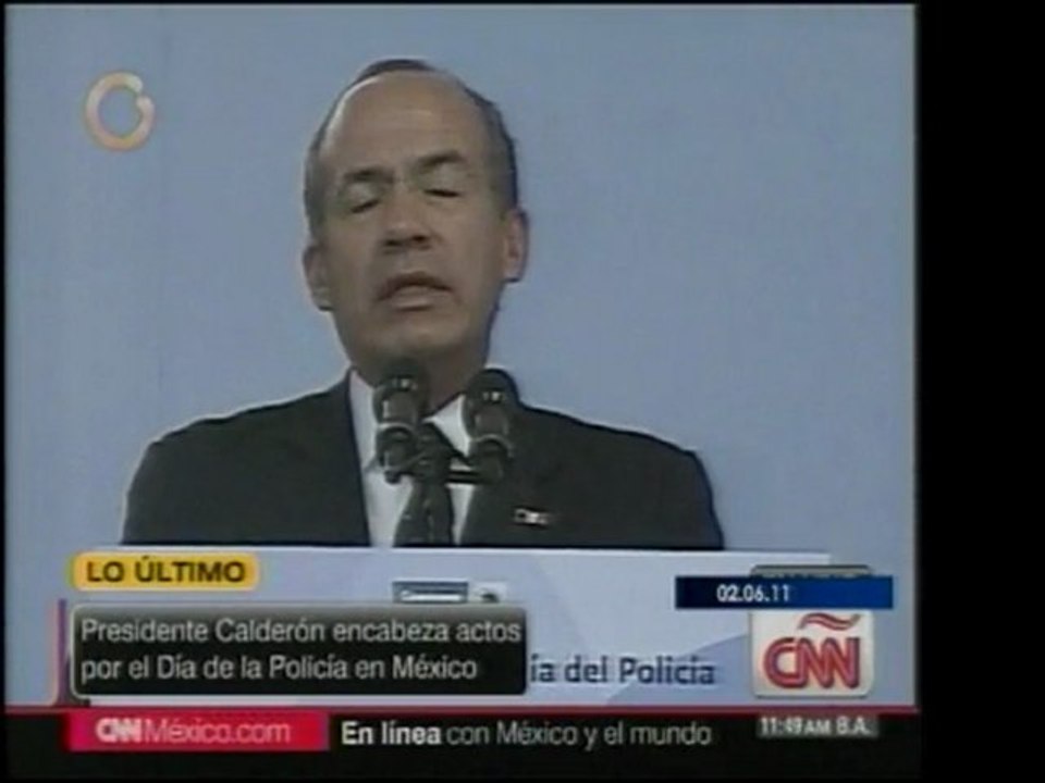 Calderón admite corrupción en policía