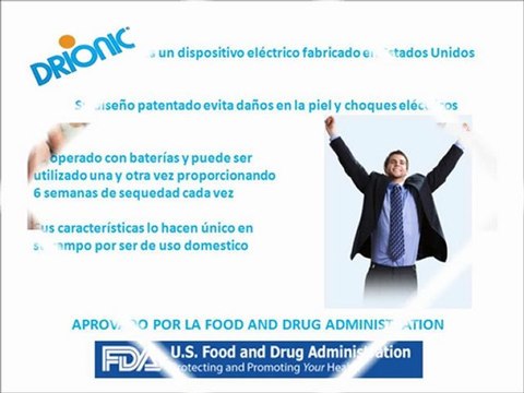 Drionic - Tratamiento Iontoforesis para controlar la sudoración excesiva (Hiperhidrosis)