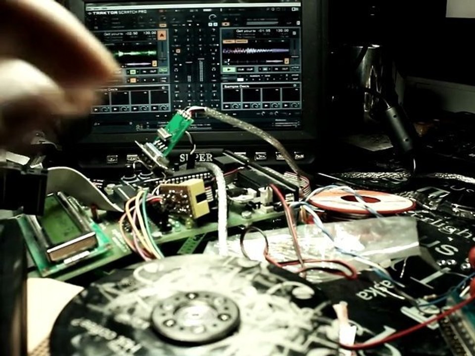 Harddisc rotary encoder ia atmega8 and serial2midi