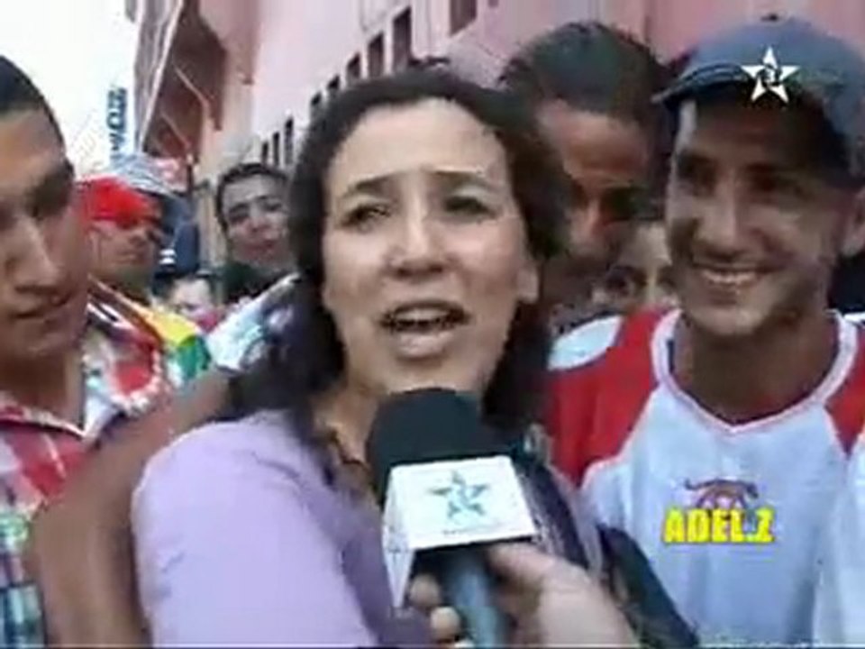 Maroc - Algerie Réaction des Supporters Marocains 04.06.2011