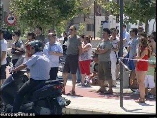 Un tranvía arrolla un coche en Gandía