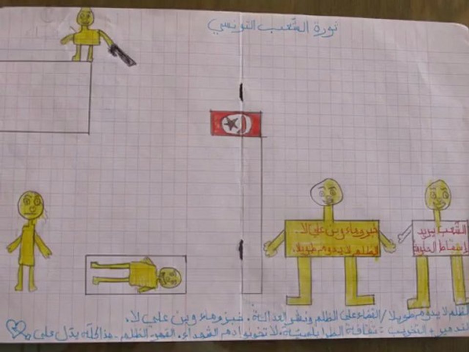 Dessins des Enfants de la Révolution Tunisienne
