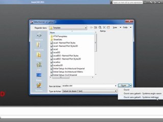 AutoCAD 2011 : Création d’un nouveau dessin