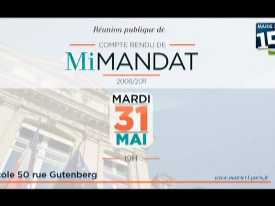 Compte rendu de mi-mandat du 31/05/11