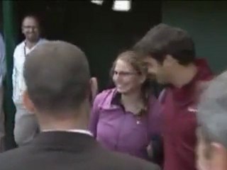 Tennis Federer est un de Tombeur Fans Fail