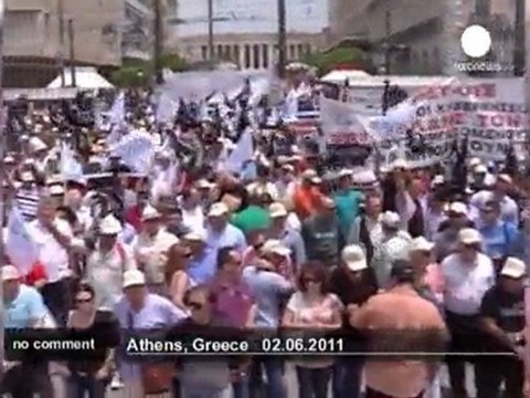 Telecom employees demonstrate in Greece - no comment