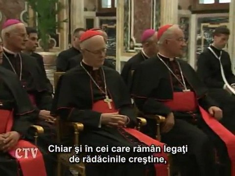 Benedict al XVI-lea: Este nevoie de creştini adevăraţi şi coerenţi