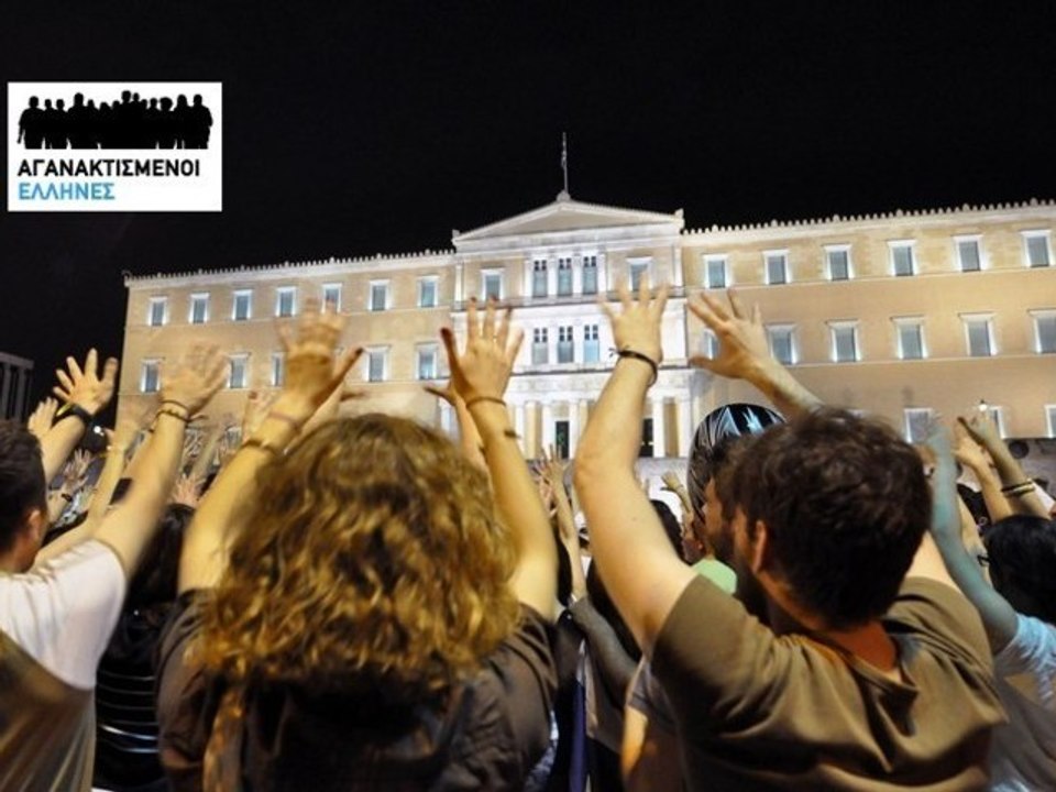 Αγανακτισμένοι 10η μέρα-Συνθήματα στο Σύνταγμα