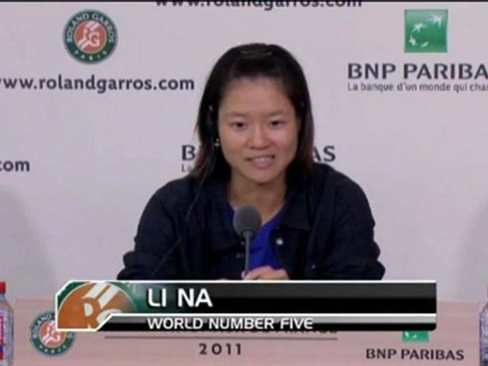 Li Na - Ich mache beim Finale nichts anders